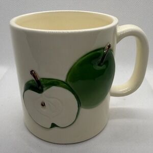 VTG Otagirl Handcrafted 3D Green Apple Coffee Cup 1980's Japan Ceramic Mug
